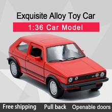 Модель автомобиля WELLY 1:36 Golf GTI(1984-1990), литая под давлением, с откатным швом, для детей, подарки, коллекция игрушек 2024 - купить недорого
