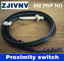 Interruptor de proximidad de sensor inductivo de proximidad, HLM8-3002PA de sensor de metal, tipo cilindro M8 PNP NO empotrado, 3 cables CC 2024 - compra barato