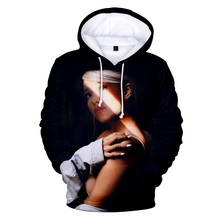 2019 3D Ariana Grande Hoodie Leisure Harajuku Hot warm Ariana Grande Singer Print Fashion Men/Women Hoodies Trendy Black Wild 2024 - buy cheap