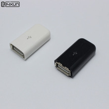 2 juegos de conectores USB tipo A para soldadura, 3 en 1 Conector hembra, adaptador blanco y negro 2024 - compra barato