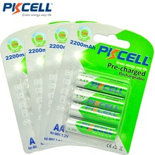 16 шт. PKCELL 1,2 V AA Аккумуляторная Батарея NIMH 2200mah низкая саморазряжающаяся прочная батарея для цифровой камеры 2024 - купить недорого