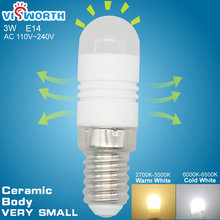 Lâmpada led de alta potência 3w 220v, corpo em cerâmica branco, refletor base e14 pequena, luz branca quente e fria para casa 2024 - compre barato