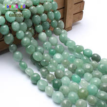 natural stone beads 15inches irregular green aventurine stone beads for jewelry making 8-10mm shaped stone beads free shipping 2024 - buy cheap