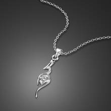 Ожерелье из стерлингового серебра 925 пробы, женское благородное циркониевое ожерелье, серебряное ожерелье для ключицы, модное ювелирное изделие для девочек, цельная серебряная цепочка 2024 - купить недорого
