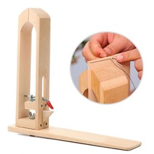 Stainless+Beech Wood Leather Craft Short Table Desktop Lacing Pony & Sewing Horse DIY Hand Stitching Clamp 2024 - buy cheap