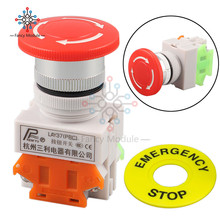 Red Mushroom Cap 1NO 1NC DPST Emergency Stop Push Button Switch AC 660V 10A 2024 - buy cheap