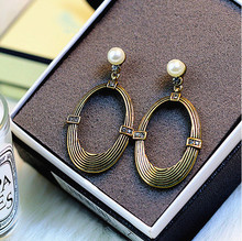 South Korea fashion temperament national wind restoring ancient ways is the circle Sexy personality earrings 2024 - buy cheap