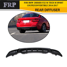 FRP Black Car Rear Diffuser Lip for BMW 2 Series F22 220i 228i 230i M Sport Coupe Convertible 2014-2017 2024 - buy cheap