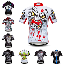 Camiseta de Ciclismo para hombre, Ropa de equipo de Ciclismo de secado rápido, camiseta de Ciclismo de montaña, camisetas con calaveras negras, verano 2021 2024 - compra barato