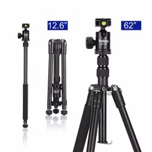 Selens tripé profissional preto de 150cm/62 polegadas, monopé para câmera dslr, portátil, leve, de viagem, suporte 2024 - compre barato