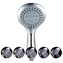 SHAI 5 modes ABS plastic Bathroom shower head big panel round Chrome rain head Water saver Classic design G1/2 rain showerhead 2024 - buy cheap