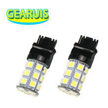 10pcs T25 3157 3156 p27/7w T20 W21W W21/5W WY21W 7440 7443 LED 27 SMD 5050 Car Brake Reverse Light Lamp Turn Signal lights 12V 2024 - buy cheap