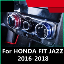For HONDA FIT JAZZ 2016-2018 Air Conditioning Button Knob Ring Cover Interior decoration Auto Accessories 2024 - buy cheap