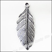 80pcs Vintage Charms Leaf Pendant Tibetan silver Zinc Alloy Fit Bracelet Necklace DIY Metal Jewelry Findings 2024 - buy cheap
