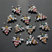 10 piece Manual nail bead sequins patch stick bee applique patch embroidery clothing decoration bee patches 2024 - buy cheap
