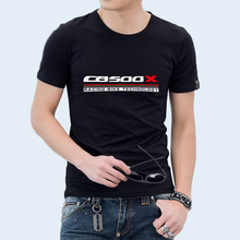KODASKIN-Camiseta de algodón con cuello redondo para hombre, camisa de manga corta con estampado informal para HONDA CB500F CB500X 2024 - compra barato