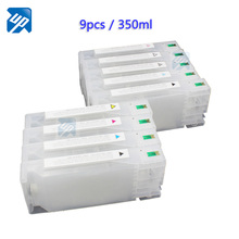 350ml capacity  9 x refillable ink Cartridge For epson 7890 9890  pro7890 pro9890 with resettable chip  wholesale drop shipping 2024 - buy cheap