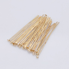 20-60mm Goldtone plated Flat Head Pin eye pin studs beads Needle components earring bracelet craft Dangle Charms Clasps Hook kit 2024 - buy cheap
