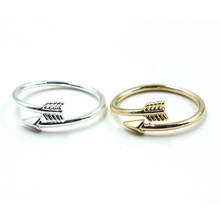 New Gold Silver Color Women Arrow Open Midi Finger Ring Jewelry Shiny Ring 2024 - buy cheap