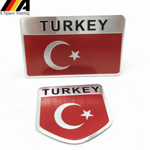 Знак-эмблема турецкого флага, автомобильный Стайлинг, наклейка на мотоцикл, наклейка для Honda, Toyota, Nissan, Mazda, Mitsubishi, KAWASAKI, SUZUKI, YAMAHA 2024 - купить недорого
