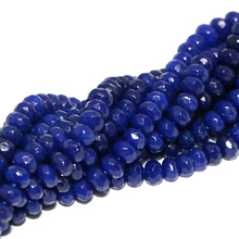 2x4 4x6 5x8mm lapis lazuli blue natural stone jades chalcedony faceted abacus loose beads diy woman jewelry finding 15inch GE316 2024 - buy cheap