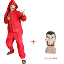 Alta qualidade segunda temporada festa filme casa de papel la casa de salvador dali cosplay traje e máscara látex dali 2024 - compre barato