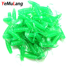 YeMuLang Brand 10pcs/lot Worm Soft Fishing Lure Colorful Artificial Bait Fishing Lure Bait Fish Tackle For Fishing 2024 - buy cheap