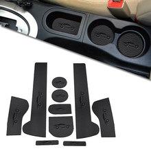 Автомобильный Дверной паз коврик из искусственной кожи автомобильный нескользящий коврик для Nissan Qashqai 2008-2015 Нескользящие Чехлы для межкомнатных дверей коврики чашка Pad 10 шт. 2024 - купить недорого