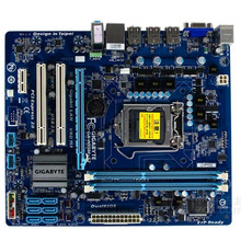 Для Gigabyte GA-H55M-S2, оригинальная б/у материнская плата для настольного компьютера, H55M-S2 H55 Socket LGA 1156 DDR3, поддержка X3440 X3470 P7H55-M PLUS LX 2024 - купить недорого