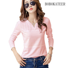 BOBOKATEER cotton long sleeve womens tops and blouses blusas mujer de moda 2022 chemise femme embroidery clothes white shirts 2024 - buy cheap