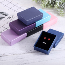 Cardboard Jewelry Box 7x9cm Necklace Earrings Bracelets Boxes Big Paper Gift Packaging with Black Sponge Can Personalized logo 2024 - buy cheap