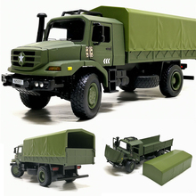 Alta qualidade modelo de caminhão de transporte militar de liga 1:36, modelo de carro de brinquedo off-road de simulação para meninos, coleção de ornamentos, frete grátis 2024 - compre barato