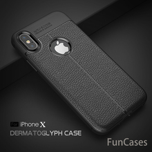 Luxury Shockproof Soft TPU Cases for iPhone X Case Brand Leather Mobile Phone Shell Coque For iPhone X Fitted Cases lphone 2024 - buy cheap