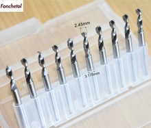 2.45mm-10PCS,Freeshipping CNC machine solid carbide micro Drill bit,Printed Circuit Board Drill Bit,SMT,plastic and copper 2024 - buy cheap