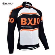 Зимняя Теплая Флисовая Куртка BXIO с длинным рукавом, мужская флисовая куртка, дешевая ветрозащитная веломайка, одежда для велоспорта 007-J 2024 - купить недорого