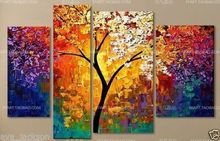 HOT!Knives,tree MODERN ABSTRACT HUGE WALL ART OIL PAINTING ON CANVAS(no stretch) 2024 - buy cheap