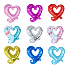 10pcs/lot 18 inch Hook Heart -Shaped Balloon Helium Balloon Wedding Valentine's Day Decoration Birthday Gogo Heart Foil Balloon 2024 - buy cheap