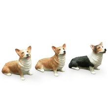 Modelo de cachorro kirky, decoração de carro, artesanato, decoração, artesanato, estatuetas de miniaturas, acessórios de decoração, presente 2024 - compre barato