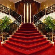 10x10ft hotel tapete vermelho escadas sem costura lavável rugas livre uma peça foto fundo pano de fundo poliéster 2024 - compre barato