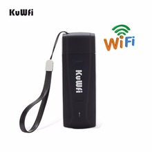 KuWfi 4G модем USB Wifi ключ 4G LTE Wifi роутер мини USB LTE беспроводной роутер карманный мобильный Wifi точка доступа с слотом для sim-карты 2024 - купить недорого