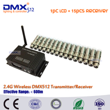 Бесплатная доставка DHL 2,4 ГГц ЖК-дисплей DMX512 беспроводной передатчик/приемник для сценического беспроводного освещения, встроенный беспроводной приемник 2024 - купить недорого