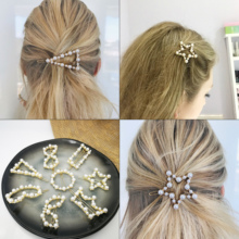 Gold Pearl Flower Hair Clip Pins Hair Jewelry Accessories for Women Girl Hairpin Barrettes Hairgrip Women Hair Ornaments 2024 - buy cheap