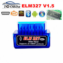 High Quality PIC18F25K80 Super MINI V1.5 Bluetooth ELM327 OBD Code Reader Diagnostic Scanner ELM 327 1.5 Hardware Multi-Language 2024 - buy cheap