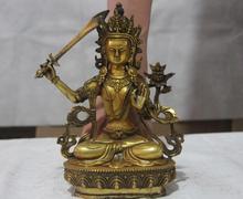 Estatua de Buda del budismo bronce Tíbet, maniquí, Bodhisattva, Manjushri, kwan-yin, 9 pulgadas 2024 - compra barato