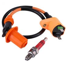 Ignition Coil and Spark Plug for GY6 50CC 125CC 150CC Scooter ATV Scooter Ignition Coil 2024 - buy cheap