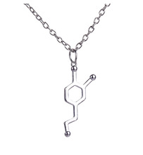 Ожерелье с подвеской в виде шестиугольной геометрической молекулы 2024 - купить недорого