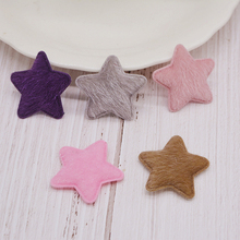 36pcs/lot 3.5cm Star Padded Appliques for Children Headwear Hair clip Accessories and Garment Accessories 2024 - buy cheap