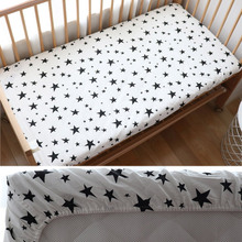 Baby Fitted Sheet For Newborns Cotton Soft Crib Bed Sheet For Children Mattress Cover Protector 130x70cm Allow Custom Make 2024 - купить недорого