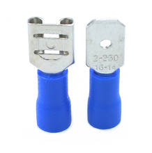 10pcs  blue  Female+Male FDD MDD  Insulated Electrical Wiring Crimp Terminal Connector 2024 - buy cheap