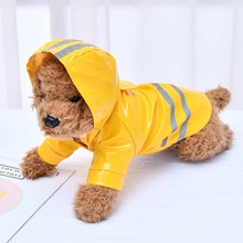 Dog Outdoor Raincoat Summer Puppy Rain Coat Hoody Waterproof Jackets PU raincoat Dos Puppy supplies rain Clothes 2024 - buy cheap